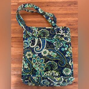 Vera Bradley Paisley Tote Bag - Blue and Green